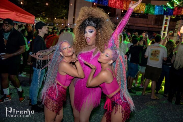 Friends at the event