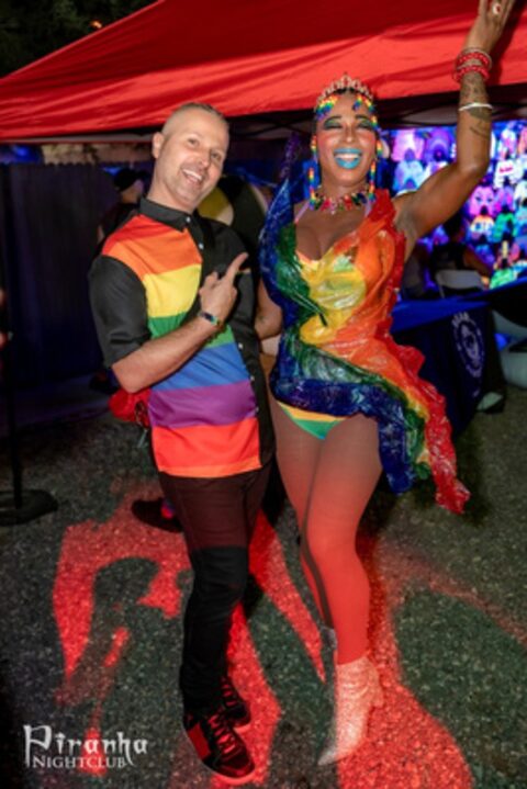 Performer in the vendor village